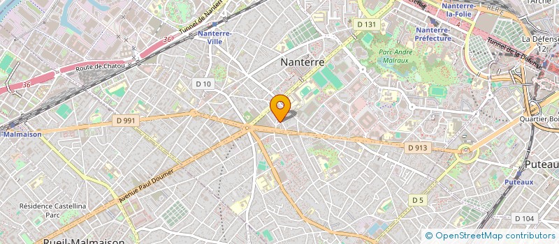 localisation de l'entreprise LA FONTAINE DE ROLLE  NANTERRE