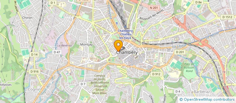 localisation de l'entreprise LA FONTAINE DE SILOE  CHAMBERY