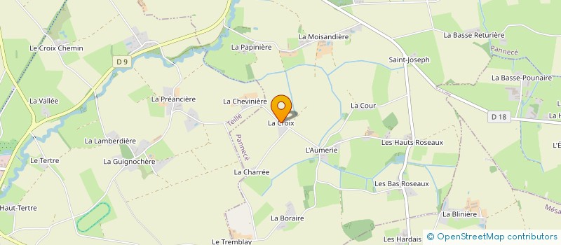 localisation de l'entreprise LA FONTAINE DES BIGNONS  TRANS-SUR-ERDRE