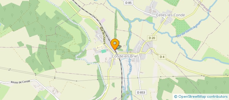 localisation de l'entreprise LA FONTAINE DES FABLES  CONDE-EN-BRIE