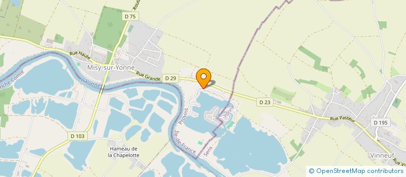 localisation de l'entreprise LA FONTAINE DIEU  MISY-SUR-YONNE