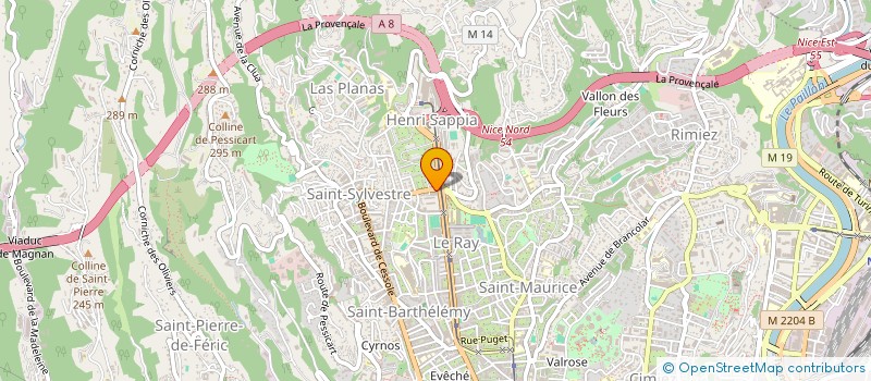 localisation de l'entreprise LA FONTAINE DU TEMPLE à NICE