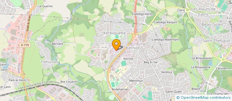 localisation de l'entreprise LA FONTAINE DU TENENIO à VANNES