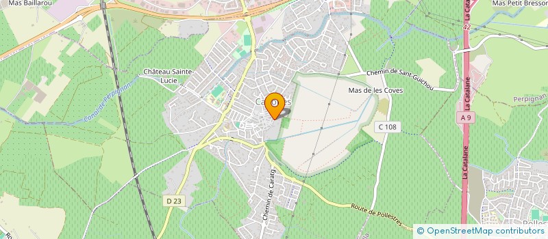 localisation de l'entreprise LA FONTAINE FASAVI  CANOHES