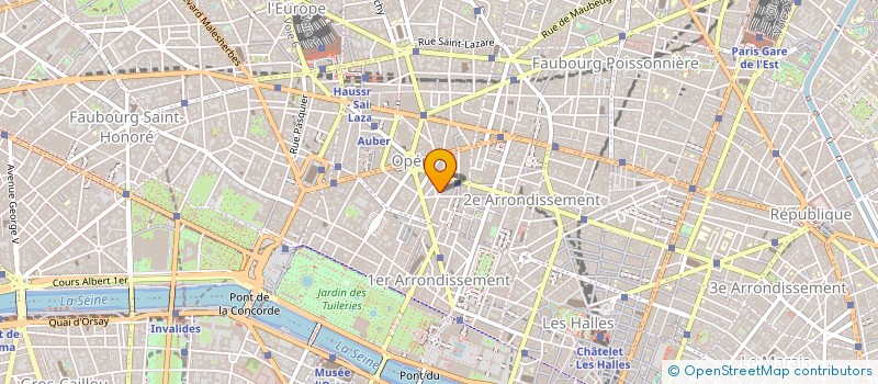 localisation de l'entreprise LA FONTAINE GAILLON  PARIS