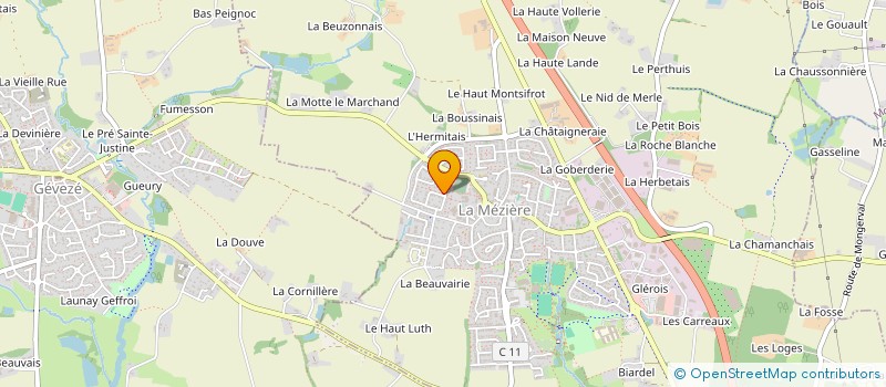 localisation de l'entreprise LA FONTAINE LM  LA MEZIERE