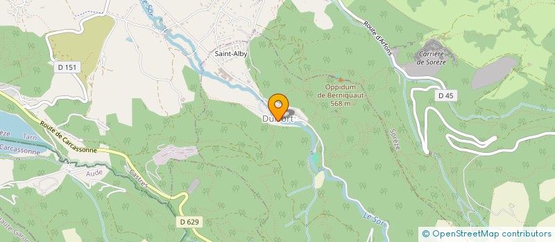 localisation de l'entreprise LA FONTAINE MAGIQUE  DURFORT