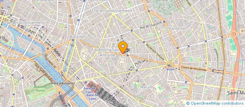 localisation de l'entreprise LA FONTAINE ROUX  PARIS 11