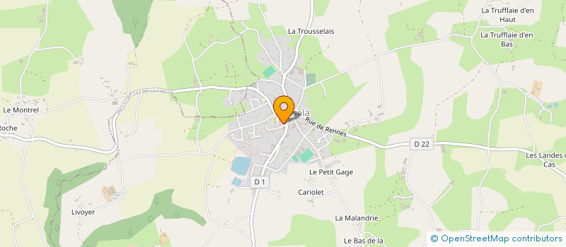 localisation de l'entreprise LA FONTAINE SAINT-PERE à LE MENE