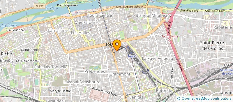localisation de l'entreprise LA FONTAINE SARL  TOURS