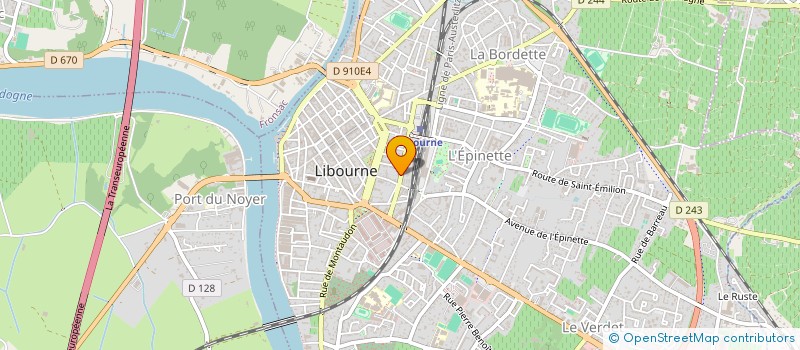 localisation de l'entreprise LA FONTANA  LIBOURNE