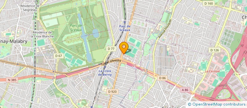 localisation de l'entreprise LA FONTANA  ANTONY