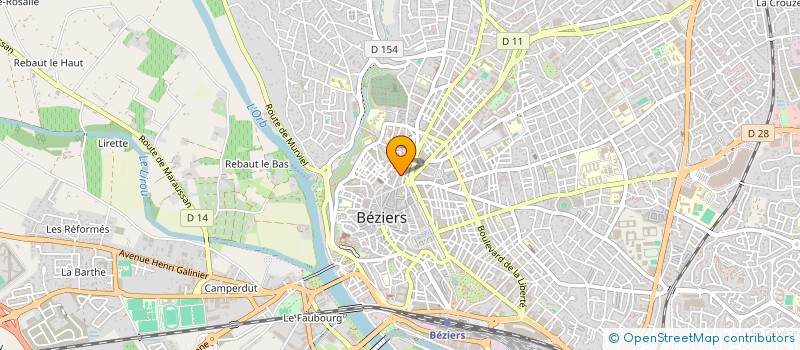 localisation de l'entreprise LA FONTANA FELICE à BEZIERS