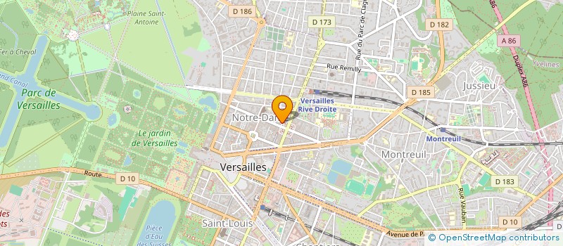 localisation de l'entreprise LA FONTANESQUE à VERSAILLES