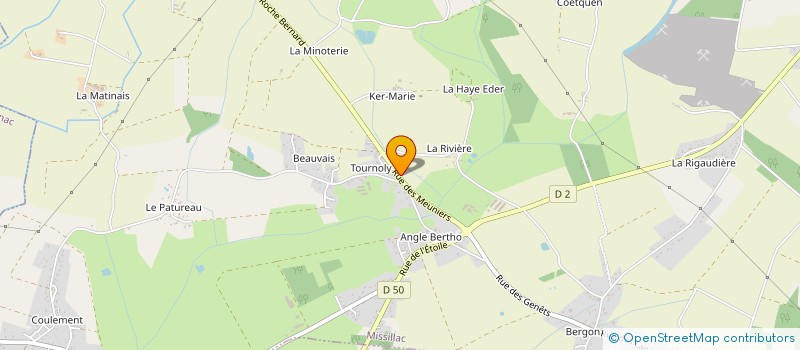 localisation de l'entreprise LA FONTE D'ART à MISSILLAC