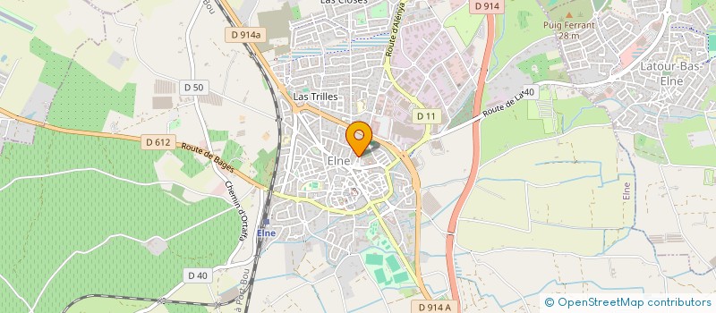 localisation de l'entreprise LA FONTENELLE  ELNE