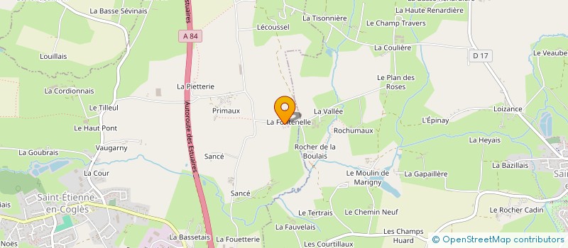 localisation de l'entreprise LA FONTENELLE à MAEN ROCH