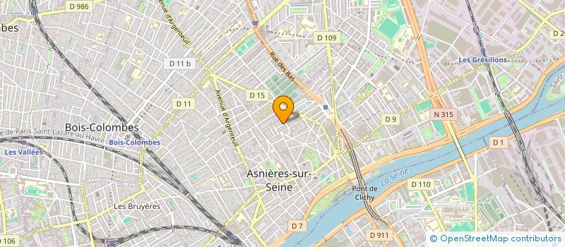 localisation de l'entreprise LA FONTENELLE à ASNIERES-SUR-SEINE