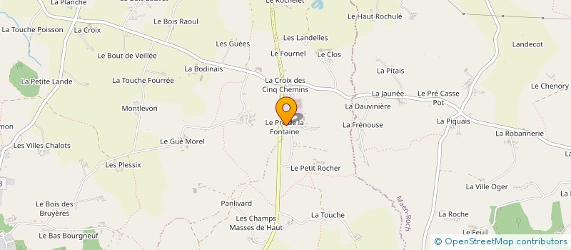 localisation de l'entreprise LA FONTENELLOISE  VAL-COUESNON