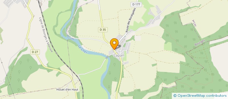 localisation de l'entreprise LA FONTENILLE SARL  LAPAN