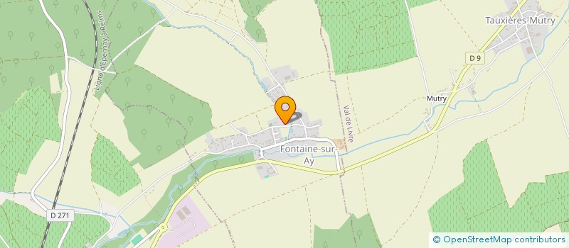 localisation de l'entreprise LA FONTENOISE  FONTAINE-SUR-AY