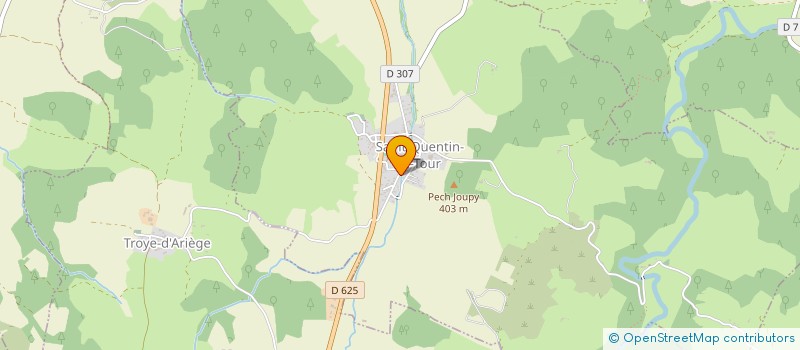 localisation de l'entreprise LA FONTORBOISE à SAINT-QUENTIN-LA-TOUR