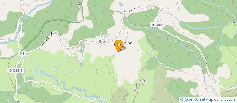localisation de l'entreprise LA FONTUDE  BRENAS