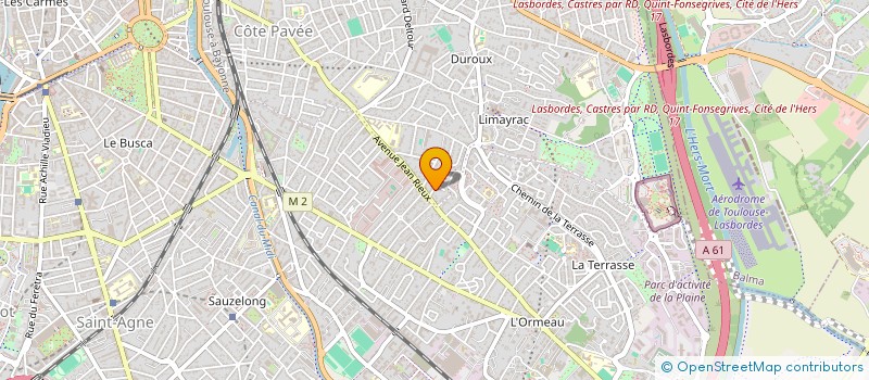 localisation de l'entreprise LA FOOD-BIKE FAMILY à TOULOUSE