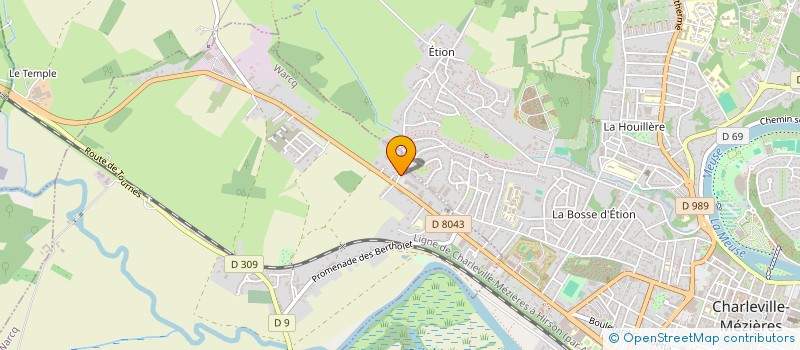 localisation de l'entreprise LA FORCE ARDENNAISE  WARCQ