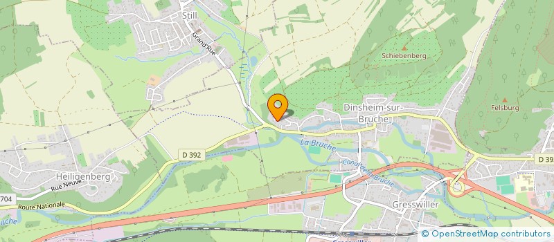 localisation de l'entreprise LA FORCE D'ATHENA  DINSHEIM-SUR-BRUCHE