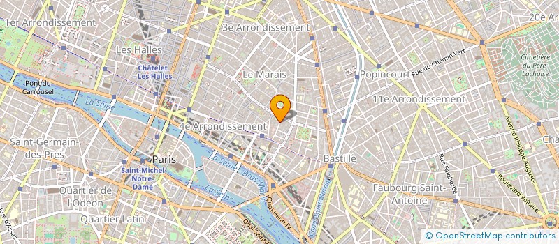 localisation de l'entreprise LA FORCE PURE à PARIS