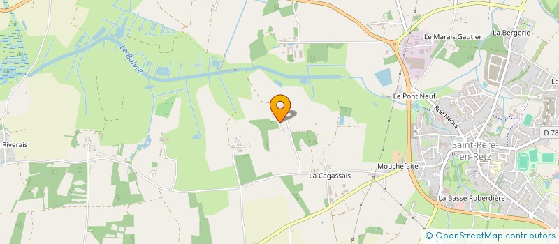 localisation de l'entreprise LA FORESTERIE  CHAUVE