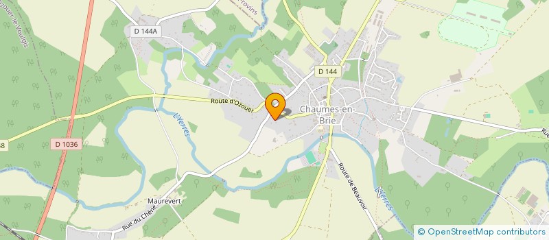 localisation de l'entreprise LA FORESTIERE à CHAUMES-EN-BRIE