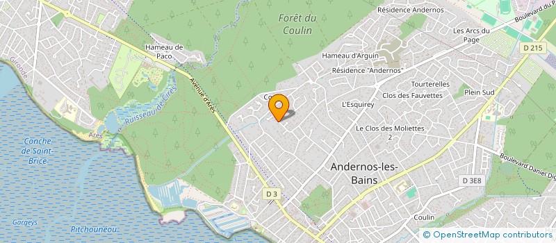 localisation de l'entreprise LA FORESTIERE à ANDERNOS-LES-BAINS