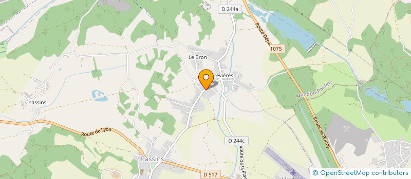 localisation de l'entreprise LA FORESTIERE à ARANDON-PASSINS