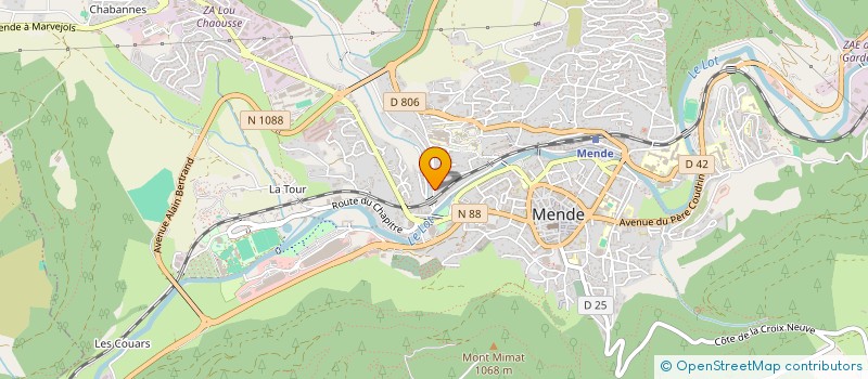 localisation de l'entreprise LA FORESTIERE  MENDE