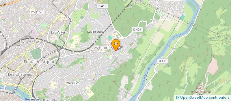 localisation de l'entreprise LA FORESTIERE à CHALEZEULE