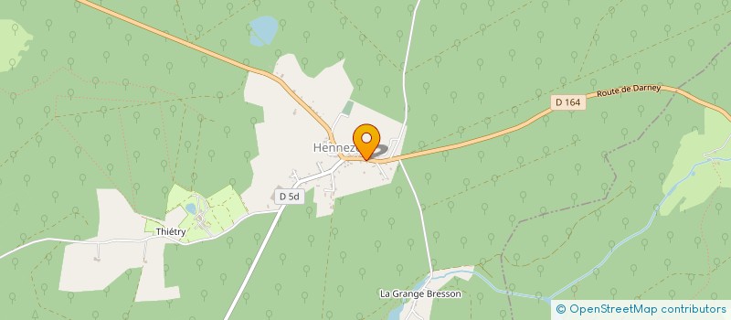 localisation de l'entreprise LA FORESTIERE D'HENNEZEL à HENNEZEL