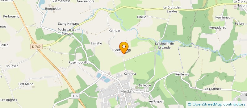 localisation de l'entreprise LA FORESTIERE DE L'OUEST à MESLAN