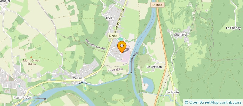 localisation de l'entreprise LA FORESTIERE DES 2 B  NEUVILLE-SUR-AIN