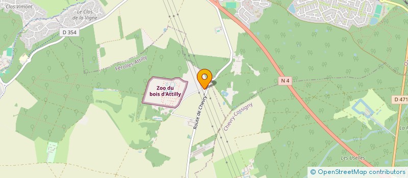 localisation de l'entreprise LA FORESTIERE III  FEROLLES-ATTILLY