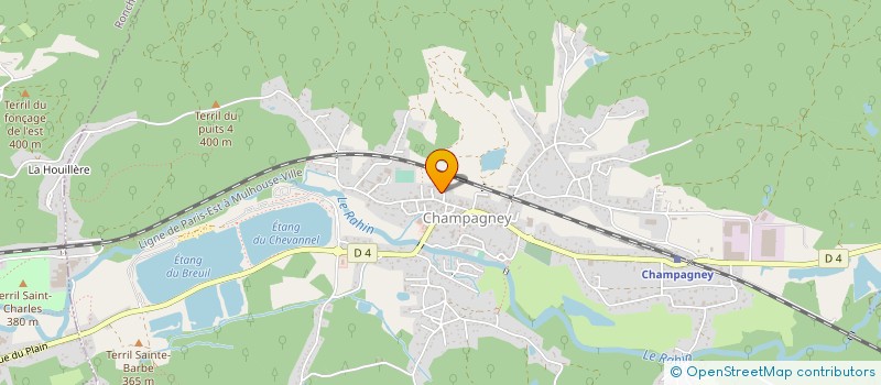 localisation de l'entreprise LA FORESTIERE JOLY  CHAMPAGNEY