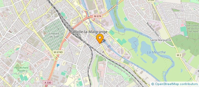 localisation de l'entreprise LA FORESTIERE LORRAINE  JARVILLE-LA-MALGRANGE