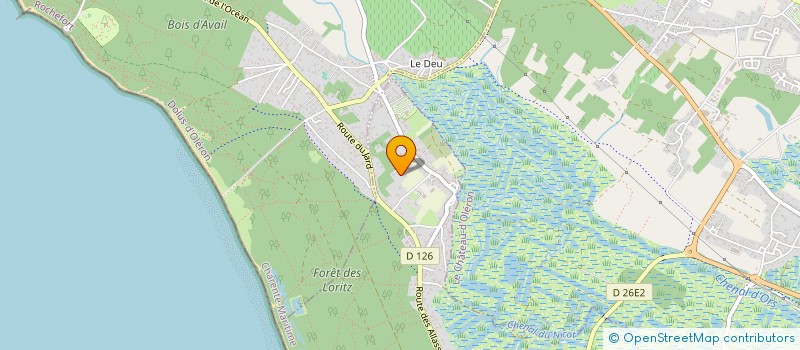 localisation de l'entreprise LA FORESTIERE OLERONNAISE  LE GRAND-VILLAGE-PLAGE