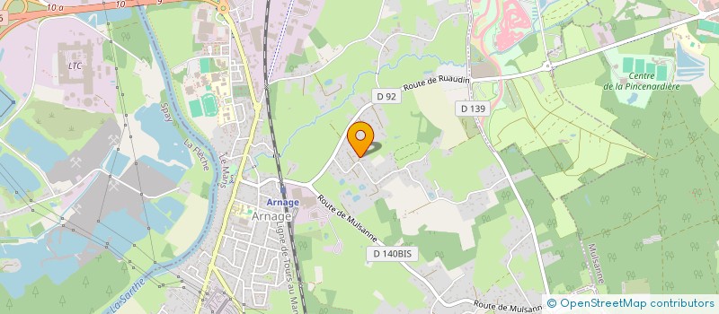 localisation de l'entreprise LA FORESTIERE SARTHOISE à MONCE EN BELIN