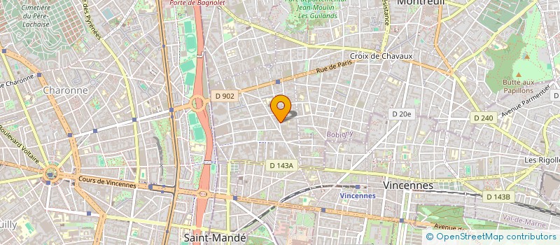 localisation de l'entreprise LA FORET à MONTREUIL