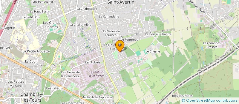 localisation de l'entreprise LA FORET  SAINT-AVERTIN