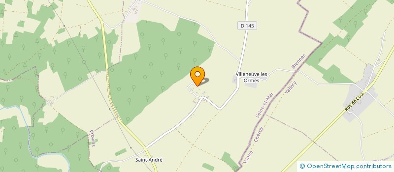 localisation de l'entreprise LA FORET  BLENNES