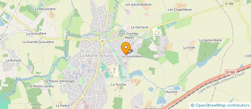 localisation de l'entreprise LA FORET à SAINT-JULIEN-DES-LANDES
