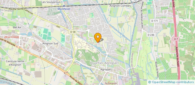 localisation de l'entreprise LA FORET  AVIGNON